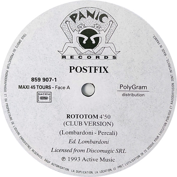 Postfix - Rototom | Panic Records (859 907-1) - 4