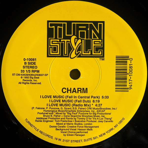 Charm - I Love Music | Turnstyle Records (0-10081) - 2