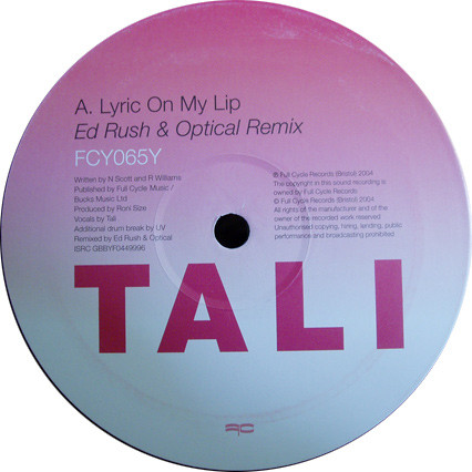 Tali - Lyric On My Lip | Full Cycle Records (FCY065Y) - 3