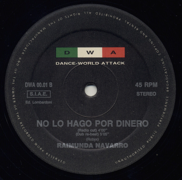 Raimunda Navarro - No Lo Hago Por Dinero | DWA (Dance World Attack) (DWA 00.01) - 4 Raimunda Navarro - No Lo Hago Por Dinero | DWA (Dance World Attack) (DWA 00.01) - 4