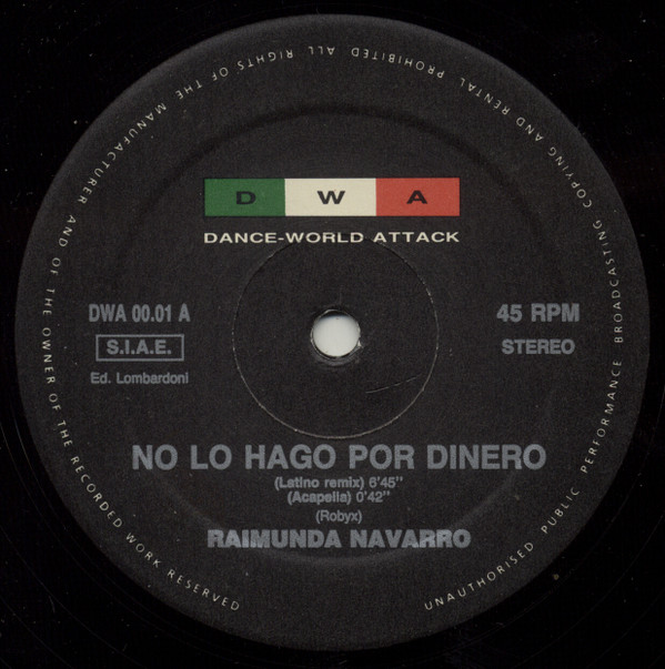Raimunda Navarro - No Lo Hago Por Dinero | DWA (Dance World Attack) (DWA 00.01) - 3 Raimunda Navarro - No Lo Hago Por Dinero | DWA (Dance World Attack) (DWA 00.01) - 3