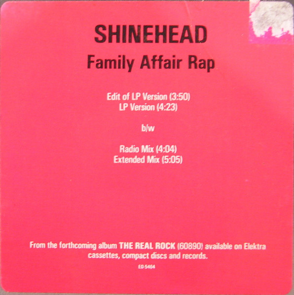 Shinehead - Family Affair | Elektra (ED 5464) - 4 Shinehead - Family Affair | Elektra (ED 5464) - 4