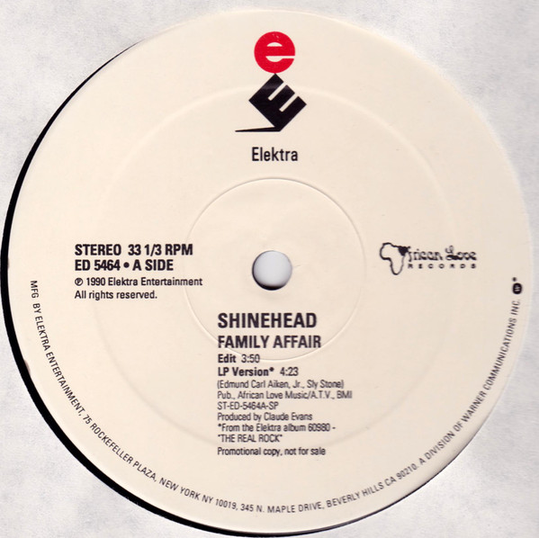 Shinehead - Family Affair | Elektra (ED 5464) - main Shinehead - Family Affair | Elektra (ED 5464) - main