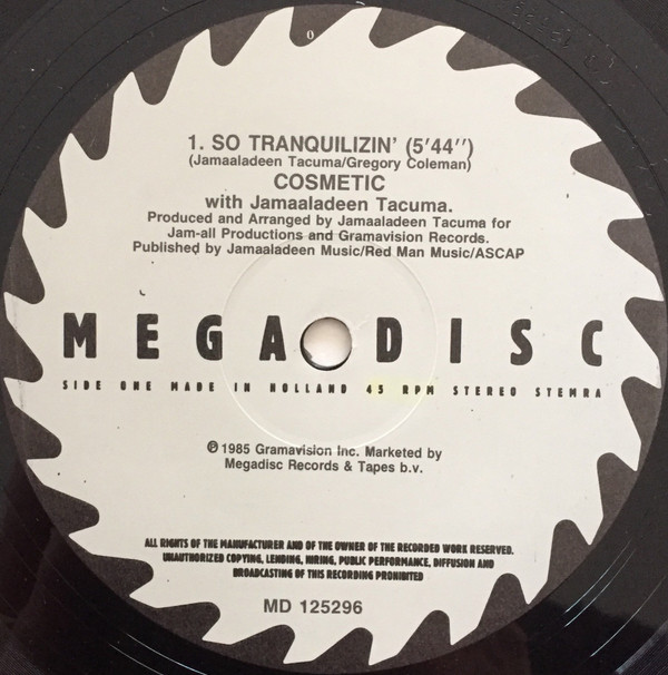 Cosmetic With Jamaaladeen Tacuma - So Tranquilizin | Megadisc (MD 125296) - 3 Cosmetic With Jamaaladeen Tacuma - So Tranquilizin | Megadisc (MD 125296) - 3