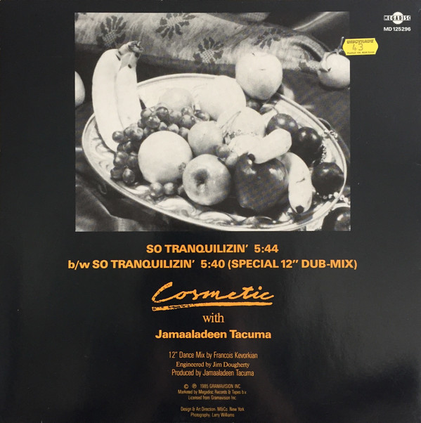 Cosmetic With Jamaaladeen Tacuma - So Tranquilizin | Megadisc (MD 125296) - 2 Cosmetic With Jamaaladeen Tacuma - So Tranquilizin | Megadisc (MD 125296) - 2