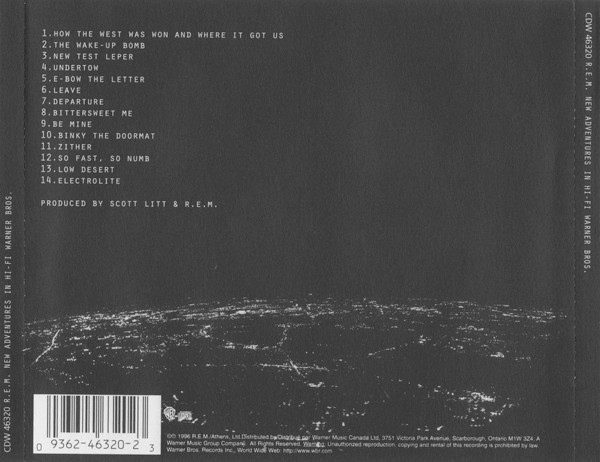 R.E.M. - New Adventures In Hi-Fi | Warner Bros. Records (CDW 46320) - 2 R.E.M. - New Adventures In Hi-Fi | Warner Bros. Records (CDW 46320) - 2