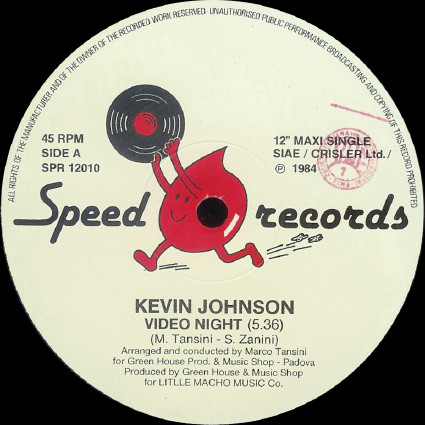 Kevin Johnson - Video Night | Speed Records (SPR 12010) - 3