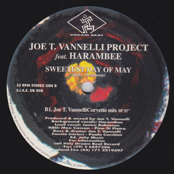 Joe T. Vannelli Project Feat. Harembee - Sweetest Day Of May | Dream Beat (DB 008) - 4 Joe T. Vannelli Project Feat. Harembee - Sweetest Day Of May | Dream Beat (DB 008) - 4