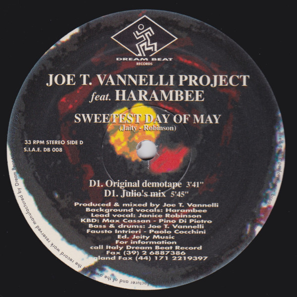 Joe T. Vannelli Project Feat. Harembee - Sweetest Day Of May | Dream Beat (DB 008) - 6 Joe T. Vannelli Project Feat. Harembee - Sweetest Day Of May | Dream Beat (DB 008) - 6