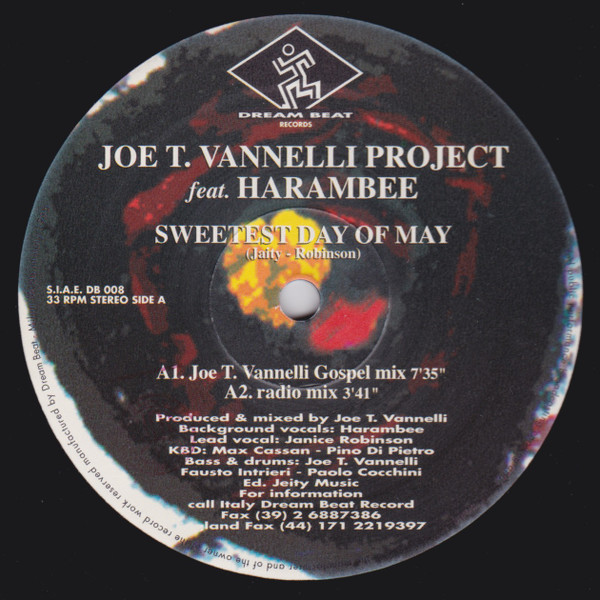 Joe T. Vannelli Project Feat. Harembee - Sweetest Day Of May | Dream Beat (DB 008) - 3 Joe T. Vannelli Project Feat. Harembee - Sweetest Day Of May | Dream Beat (DB 008) - 3