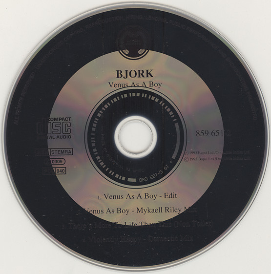 Björk - Venus As A Boy | Mother Records (859 651-2) - 4