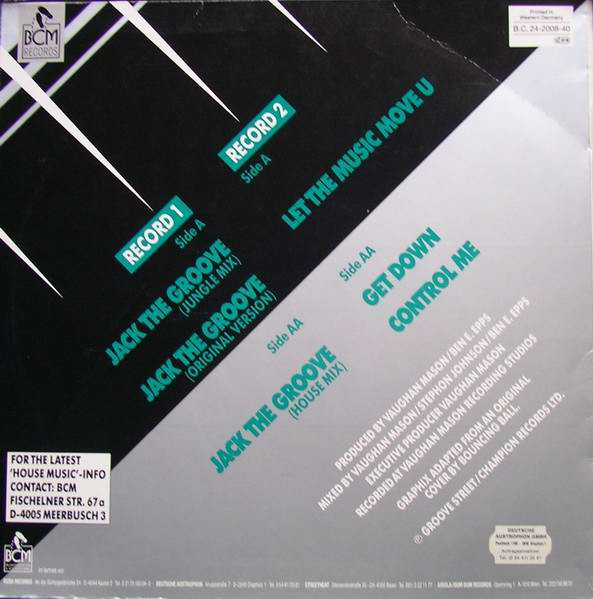 Raze - Jack The Groove / Let The Music Move U | BCM Records (B.C. 24-2008-40) - 2 Raze - Jack The Groove / Let The Music Move U | BCM Records (B.C. 24-2008-40) - 2