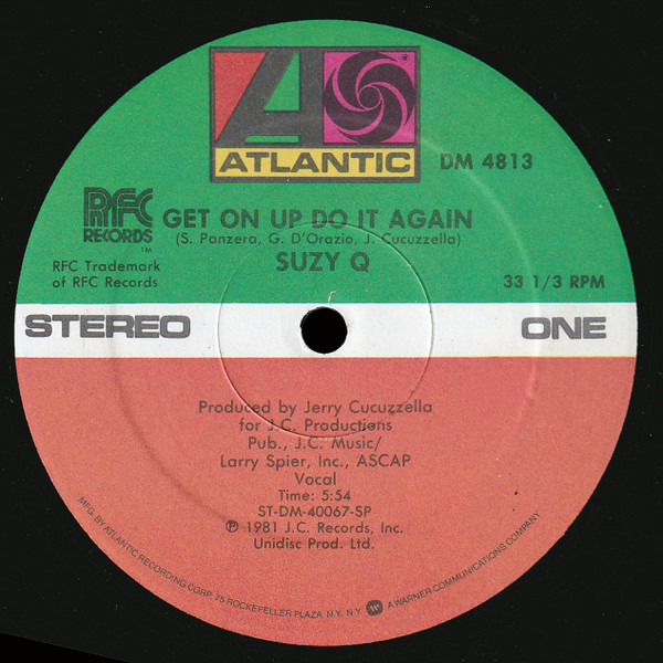 Suzy Q - Get On Up Do It Again | Atlantic (DM 4813) - main Suzy Q - Get On Up Do It Again | Atlantic (DM 4813) - main
