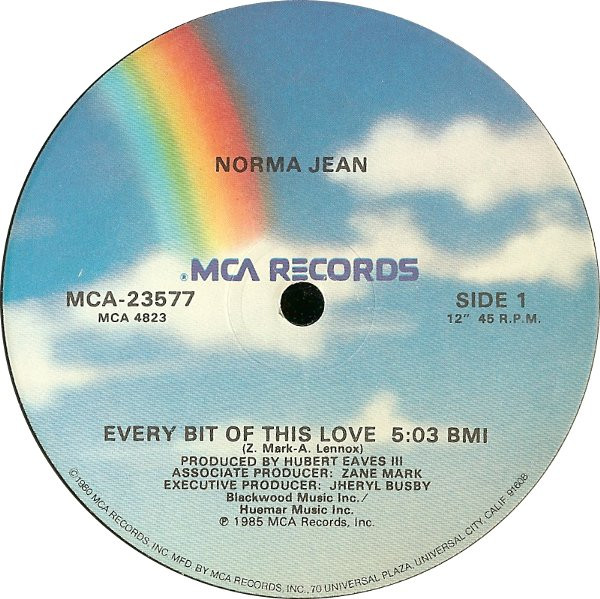 Norma Jean - Every Bit Of This Love | MCA Records (MCA-23577) - 2 Norma Jean - Every Bit Of This Love | MCA Records (MCA-23577) - 2