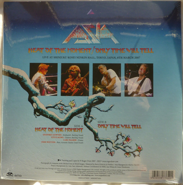 Asia - Heat Of The Moment / Only Time Will Tell - Live In Tokyo 2007 | Asia Heritage (BMGCAT702SV) - 2 Asia - Heat Of The Moment / Only Time Will Tell - Live In Tokyo 2007 | Asia Heritage (BMGCAT702SV) - 2