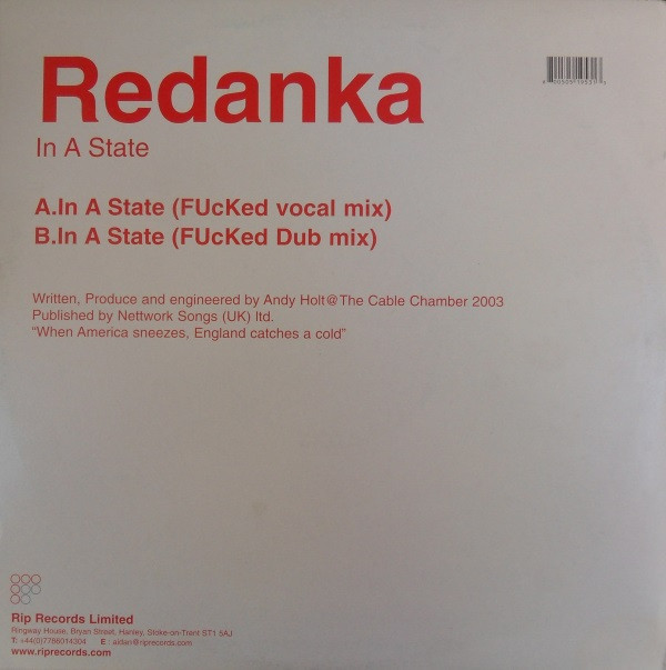 Redanka - In A State | Rip Records (RIP 024) - 4