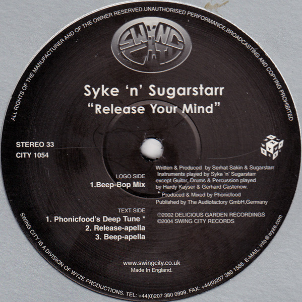 Syke 'n' Sugarstarr - Release Your Mind | Swing City Records (CITY 1054)