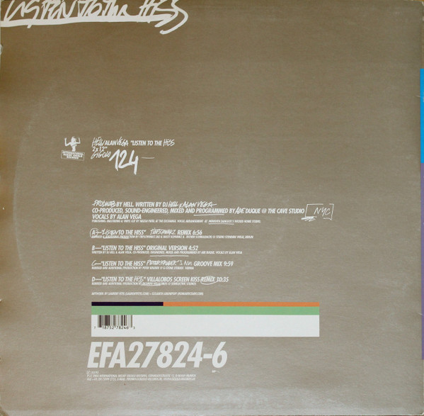Hell / Alan Vega - Listen To The Hiss | International Deejay Gigolo Records (GIGOLO 124) - 2 Hell / Alan Vega - Listen To The Hiss | International Deejay Gigolo Records (GIGOLO 124) - 2