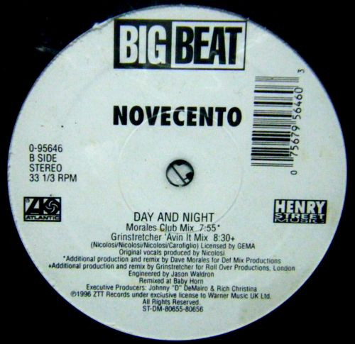 Novecento - Day And Night | Big Beat (0-95646) - main