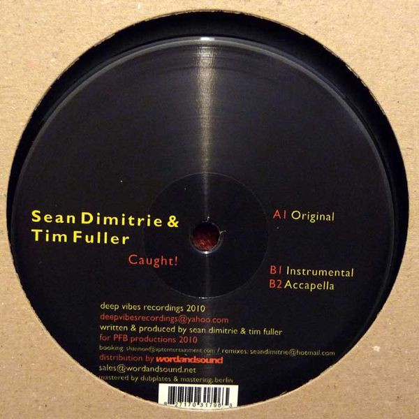 Sean Dimitrie & Tim Fuller - Caught! | Deep Vibes Recordings (DVR 015) - main Sean Dimitrie & Tim Fuller - Caught! | Deep Vibes Recordings (DVR 015) - main