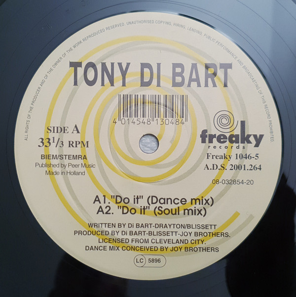 Tony Di Bart - Do It | Freaky Records (Freaky 1046-5) - 3 Tony Di Bart - Do It | Freaky Records (Freaky 1046-5) - 3
