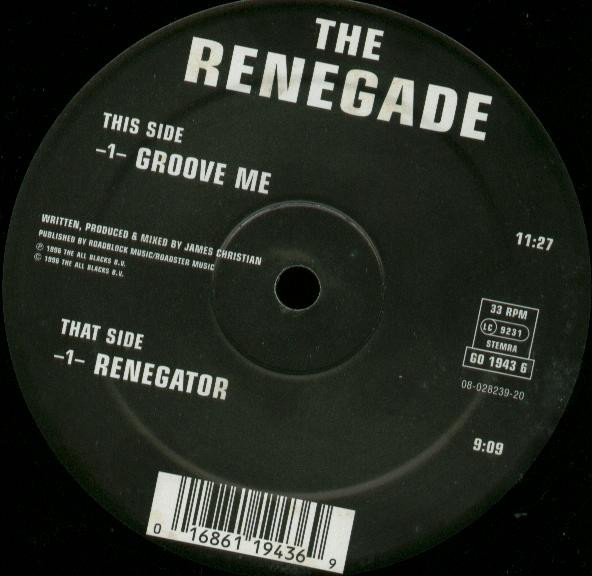 The Renegade - Groove Me | Go Bang! Records (GO 1943 6)