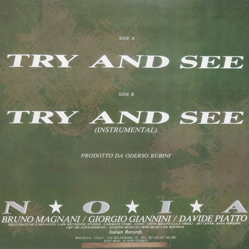 N.O.I.A. - Try And See | Italian Records (EXIT M 530) - 4