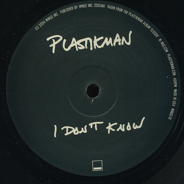 Plastikman - I Don't Know | M_nus (MINUS19)