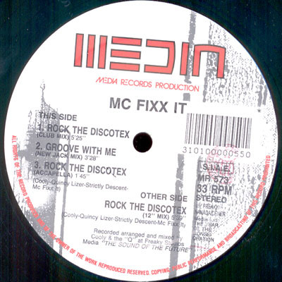 MC Fixx It - Rock The Discotex / Groove With Me | Media Records (MR 573) - main MC Fixx It - Rock The Discotex / Groove With Me | Media Records (MR 573) - main