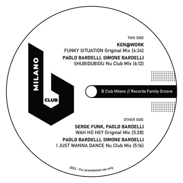 Various - B Club Milano / Records Family Groove 001 | B Club Milano (BCMRFG - 01) - main