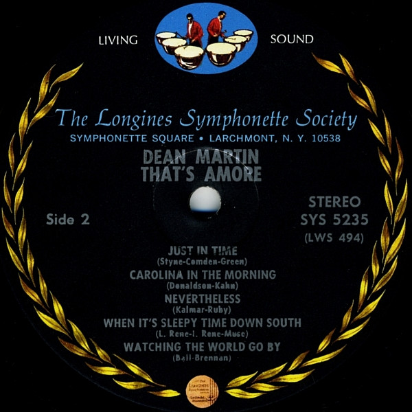 Dean Martin - That's Amore | Longines Symphonette Society (SYS 5235) - 4 Dean Martin - That's Amore | Longines Symphonette Society (SYS 5235) - 4