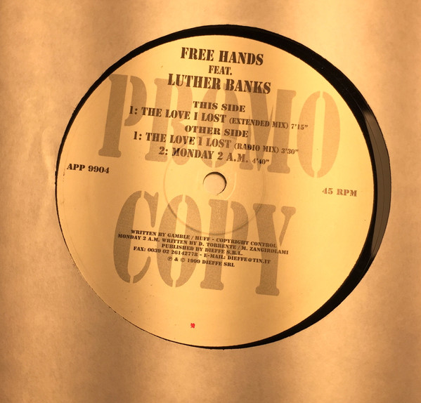 Free Hands - The Love I Lost | Not On Label (APP 9904) - main
