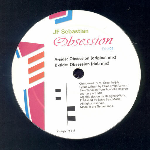 JF Sebastian - Obsession (Disc 01) | Basic Energy (Energy 154-5) - main