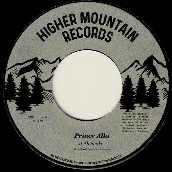 Prince Alla - It Ah Shake (Limited) | Higher Mountain Records (HMR 7007)
