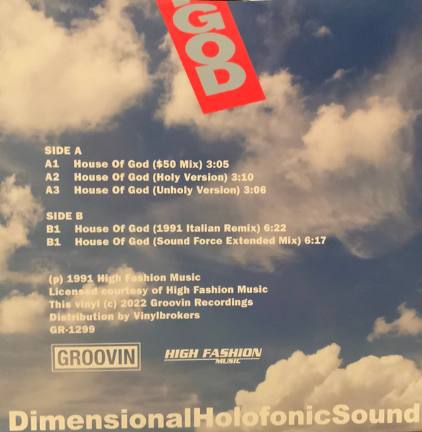 DimensionalHolofonicSound - The House Of God | Groovin Recordings (GR-1299) - 2 DimensionalHolofonicSound - The House Of God | Groovin Recordings (GR-1299) - 2