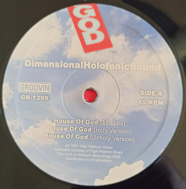 DimensionalHolofonicSound - The House Of God | Groovin Recordings (GR-1299) - 3 DimensionalHolofonicSound - The House Of God | Groovin Recordings (GR-1299) - 3