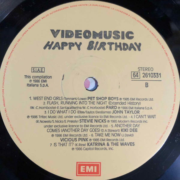 Various - Videomusic Happy Birthday | EMI (64 2610331) - 4 Various - Videomusic Happy Birthday | EMI (64 2610331) - 4