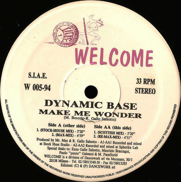 Dynamic Base - Make Me Wonder | Welcome (W 005-94) - 4 Dynamic Base - Make Me Wonder | Welcome (W 005-94) - 4