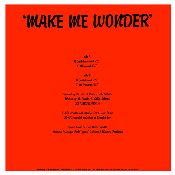 Dynamic Base - Make Me Wonder | Welcome (W 005-94) - 2 Dynamic Base - Make Me Wonder | Welcome (W 005-94) - 2