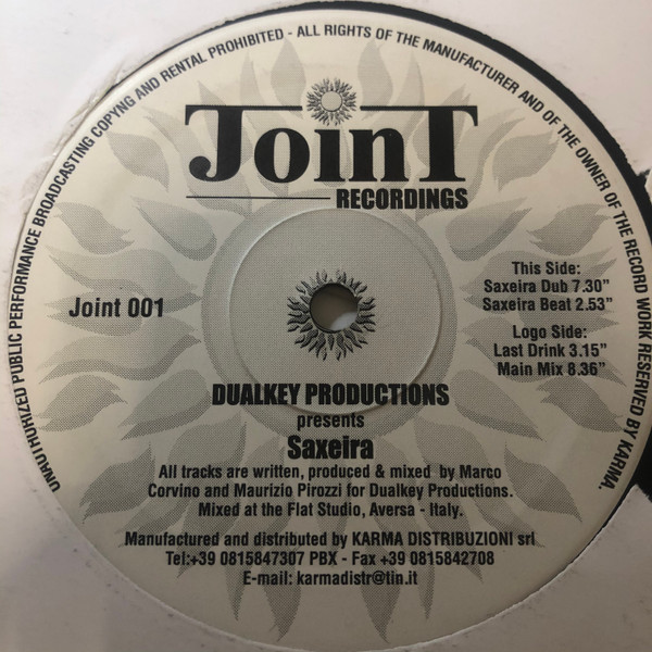 Dualkey Productions - Saxeira | Joint Recordings (Joint 001) - main
