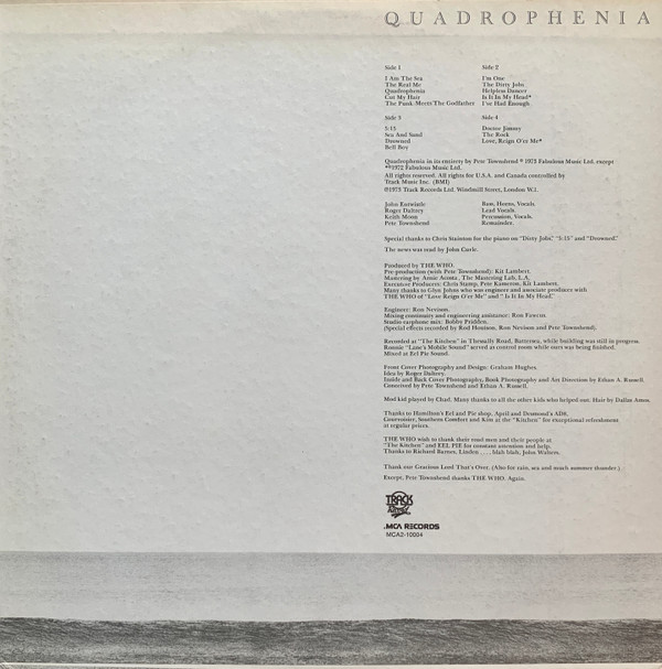 The Who - Quadrophenia | Track Record (MCA2-10004) - 3 The Who - Quadrophenia | Track Record (MCA2-10004) - 3