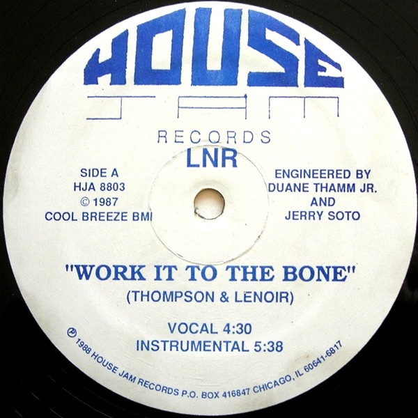 LNR - Work It To The Bone | House Jam Records (HJA 8803)