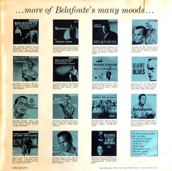 The Many Moods Of Belafonte
