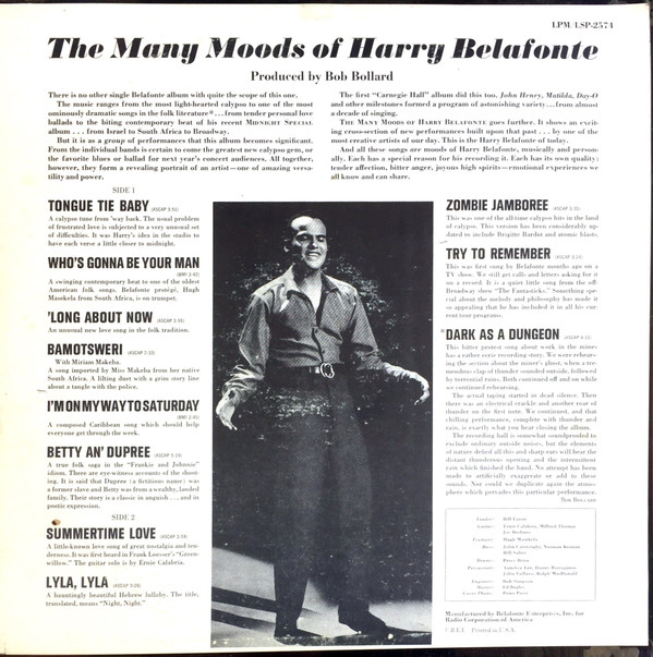 The Many Moods Of Belafonte