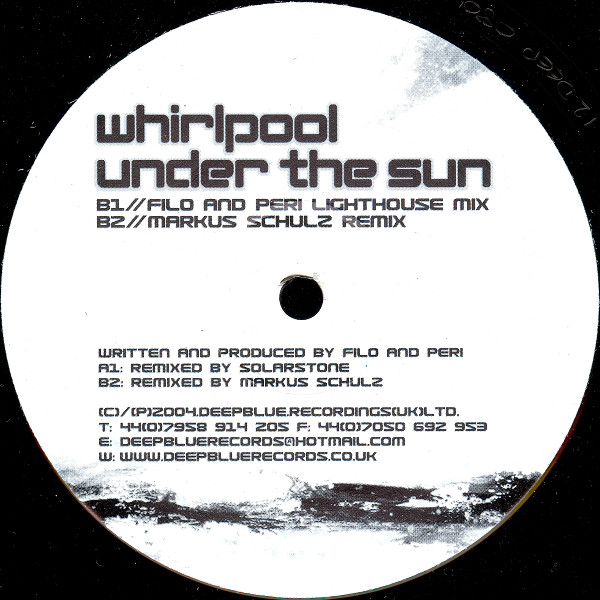 Whirlpool - Under The Sun | Deepblue Records (12 DEEP 0804) - 3 Whirlpool - Under The Sun | Deepblue Records (12 DEEP 0804) - 3