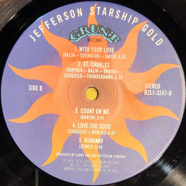 Jefferson Starship - Gold | Grunt (BZL1-3247) - 2 Jefferson Starship - Gold | Grunt (BZL1-3247) - 2