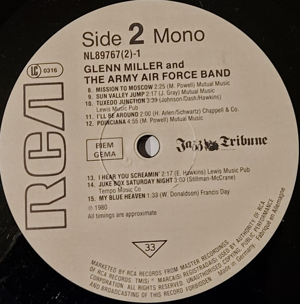Glenn Miller And The Army Air Force Band - Jazz Tribune Nº 15