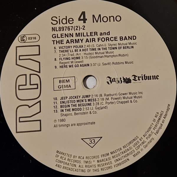 Glenn Miller And The Army Air Force Band - Jazz Tribune Nº 15