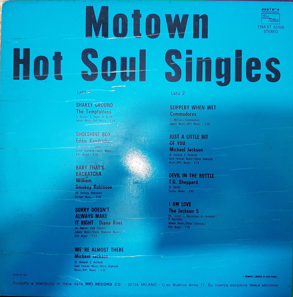 Various - Motown Hot Soul Singles Vol. 2 | Tamla Motown (TSM ST 60106) - 2 Various - Motown Hot Soul Singles Vol. 2 | Tamla Motown (TSM ST 60106) - 2