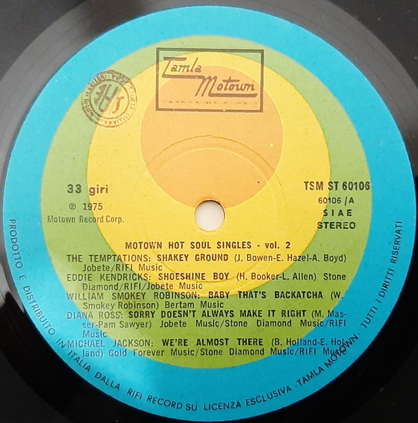 Various - Motown Hot Soul Singles Vol. 2 | Tamla Motown (TSM ST 60106) - 3 Various - Motown Hot Soul Singles Vol. 2 | Tamla Motown (TSM ST 60106) - 3